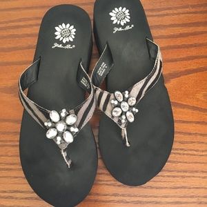 Yellow Box Flip Flops